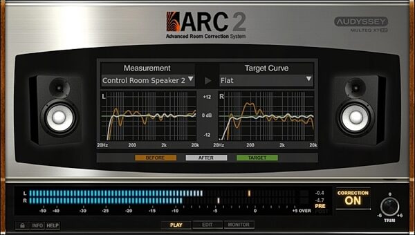 open zoom image for IK Multimedia ARC 2 Advanced Room Correction System Software, Screenshot Correction Plug-In