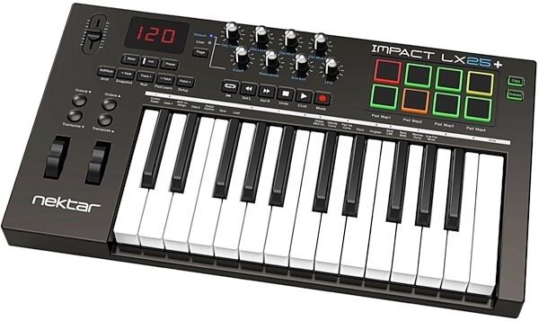 open zoom image for Nektar Impact LX25+ USB MIDI Keyboard Controller, 25-Key, Right