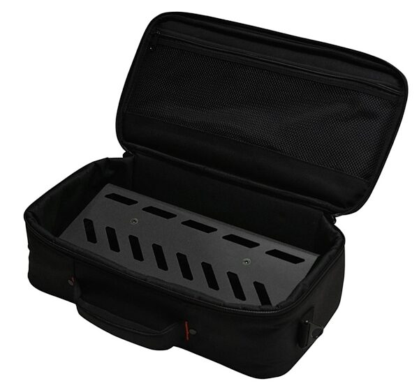 open zoom image for Gator GPB-LAK-1 Aluminum Guitar Pedalboard (with Carry Bag), Black, In Bag - Angle