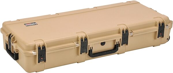open zoom image for SKB 3i Series Waterproof Rolling Acoustic Guitar Case, Tan, 3I-4217-18T, Tan Front