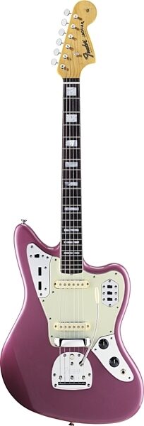open zoom image for Fender 50th Anniversary Jaguar Electric Guitar with Case, Burgundy Mist Metallic