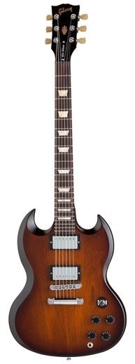 open zoom image for Gibson SG '60s Tribute Min-ETune Electric Guitar, Vintage Sunburst