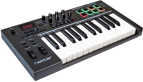 open zoom image for Nektar Impact LX25+ USB MIDI Keyboard Controller, 25-Key, Left