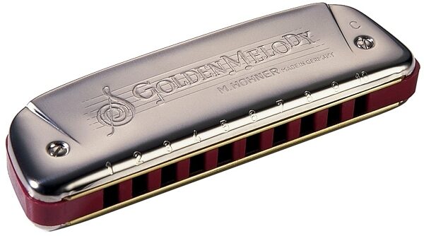 open zoom image for Hohner 542 Golden Melody Harmonica, Main