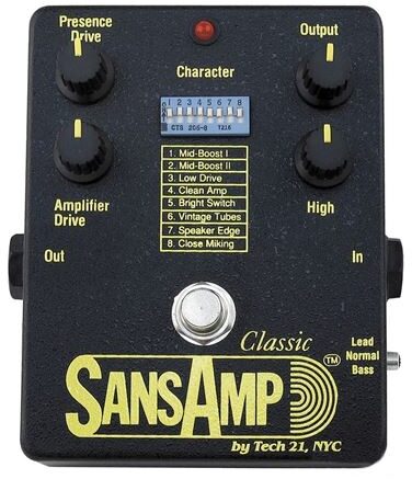 open zoom image for Tech 21 SansAmp Classic Guitar Preamp DI Pedal, New, Main