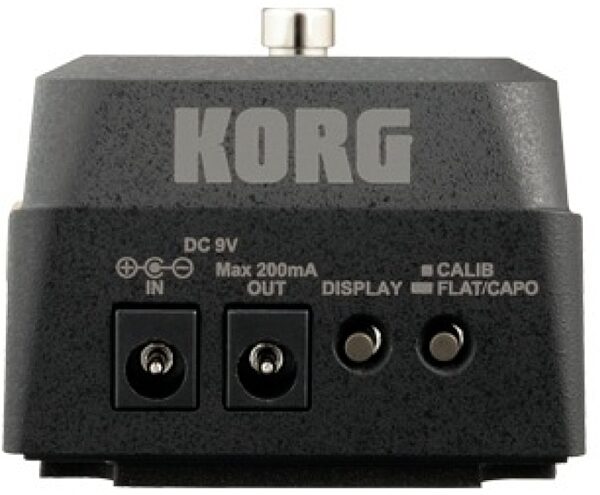 open zoom image for Korg Pitchblack Poly Polyphonic Tuner Pedal, Rear