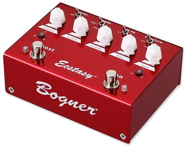 open zoom image for Bogner Ecstasy Red Overdrive Pedal, Angle