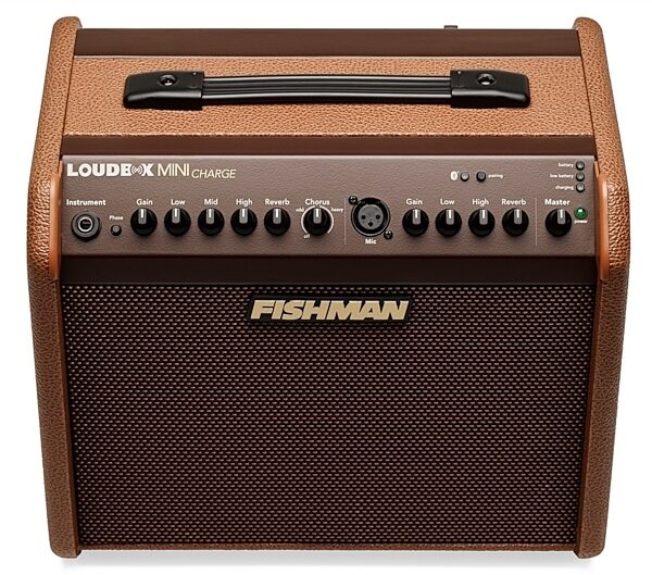 open zoom image for Fishman Loudbox Mini Charge Battery-Powered Acoustic Guitar Combo Amplifier with Bluetooth (60 Watts), Open Box (Very Good), Main