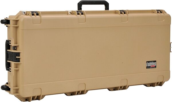 open zoom image for SKB 3i Series Waterproof Rolling Acoustic Guitar Case, Tan, 3I-4217-18T, Tan Up