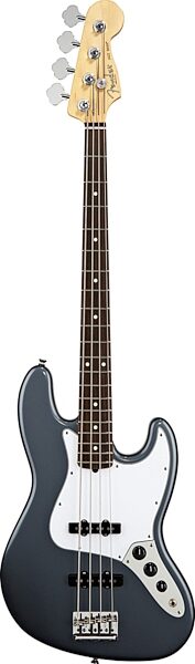 open zoom image for Fender American Standard Jazz Electric Bass, Rosewood Fingerboard with Case, Charcoal Frost Metallic