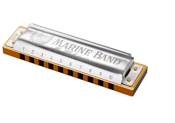 open zoom image for Hohner Marine Band 1896 Harmonica, Key of Natural G# Minor, Open Box (Like New), Left