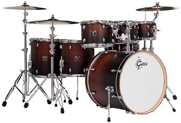 open zoom image for Gretsch CMT-E826P Catalina Maple 6-Piece Drum Shell Kit, Satin Walnut Fade