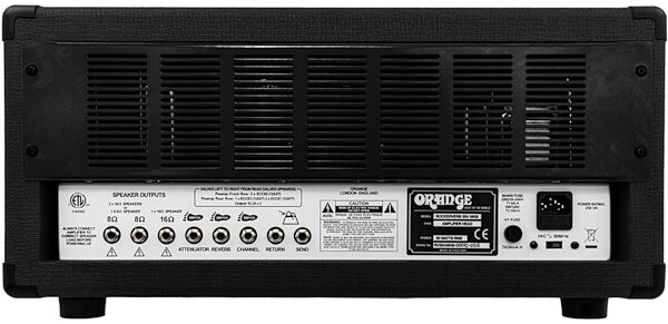 open zoom image for Orange Rockerverb 50 MkIII Guitar Amplifier Head (50 Watts), Black, Black Rear