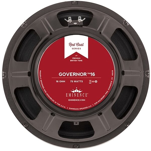 open zoom image for Eminence Governor Red Coat Guitar Speaker (75 Watts, 12"), 16 Ohms, 16