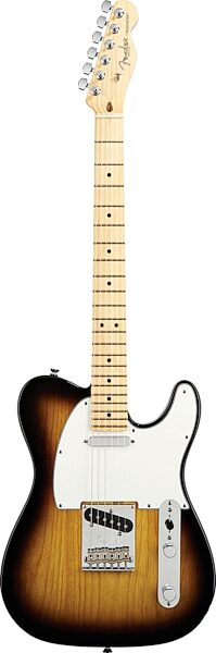 open zoom image for Fender American Standard Telecaster Electric Guitar, Maple Fingerboard with Case, 2-Tone Sunburst