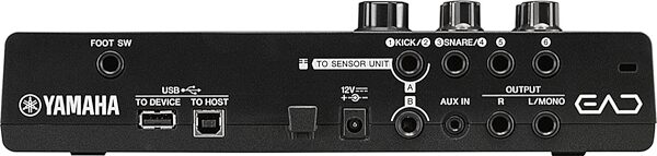 open zoom image for Yamaha EAD10 Electronic Acoustic Drum Module and Microphone System, Open Box (Very Good), Module Rear