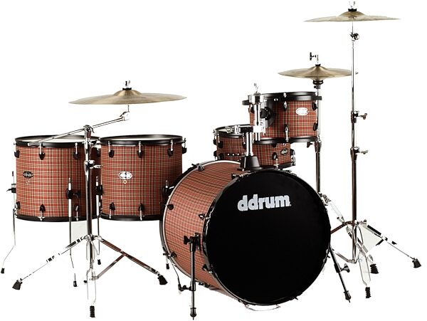 open zoom image for DDrum Diablo Combat Punx 5-Piece Drum Kit, Plaid