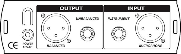 open zoom image for PreSonus TubePre Single Channel Microphone Preamp with VU Meter, Diagram Back
