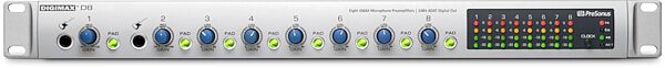 open zoom image for PreSonus DigiMax D8 8-Channel Microphone Preamp with Digital Output, Front