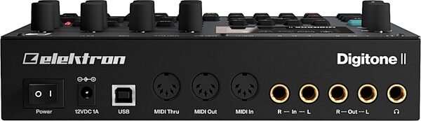 open zoom image for Elektron Digitone II Desktop Synthesizer, New, Action Position Back