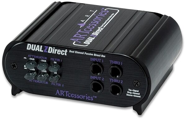 open zoom image for ART DualZDirect Dual-Channel Passive Direct DI Box, New, main