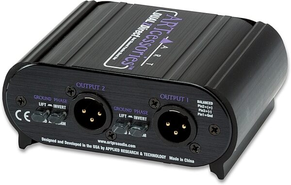 open zoom image for ART DualZDirect Dual-Channel Passive Direct DI Box, New, Action Position Back