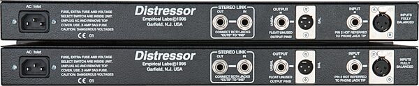 open zoom image for Empirical Labs EL8X Distressor Compressor with British Mod, Stereo Pair, Action Position Back
