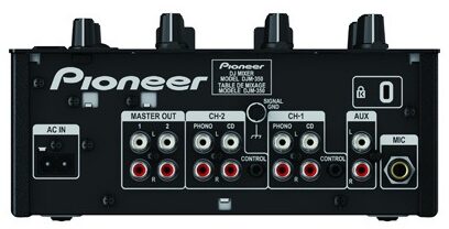 open zoom image for Pioneer DJM-350 Pro 2-Channel DJ Mixer with FX, Rear
