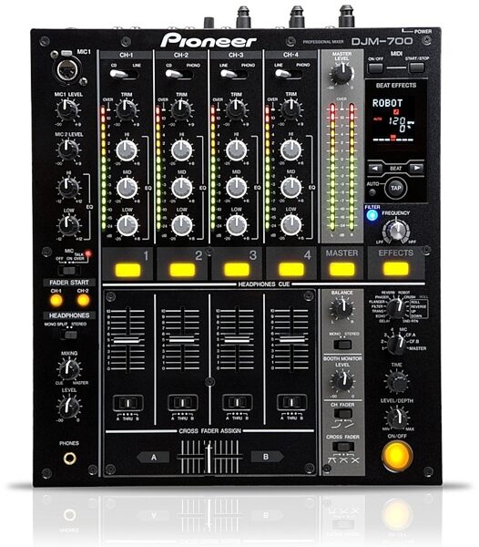 open zoom image for Pioneer DJM-700 4-Channel DJ Digital Mixer, Black
