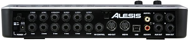 open zoom image for Alesis DM10X Kit Premium Electronic Drum Set (6-Piece), Module Back