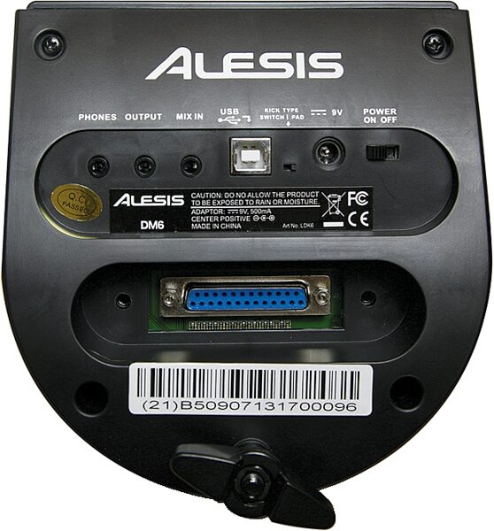open zoom image for Alesis DM6 Session Kit Electronic Drum Set (5-Piece), Module Back