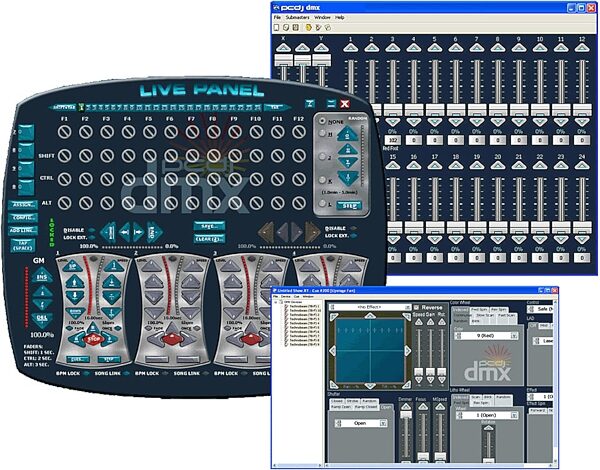 open zoom image for PCDJ DMX Lighting Control Hardware/Software Package (Windows), Main