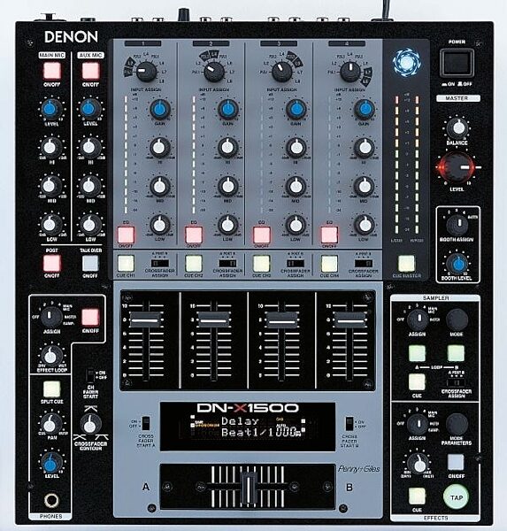 open zoom image for Denon DNX1500 4-Channel DJ Mixer with Effects, Main