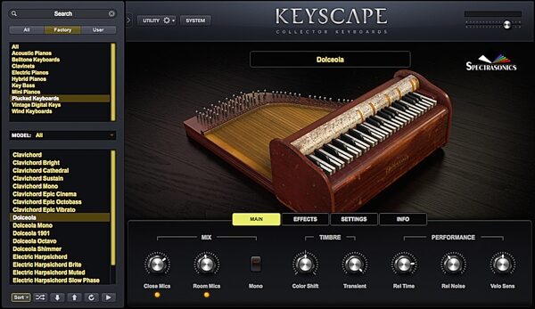 open zoom image for Spectrasonics Keyscape Keyboard Instrument Plug-in Software, Boxed, Dolceola
