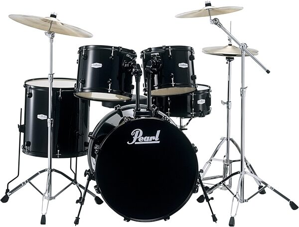 open zoom image for Pearl FZ725B Forum 5-Piece Drum Kit, Jet Black
