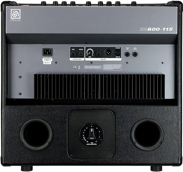 open zoom image for Ampeg BA600-115 Bass Combo Amplifier (600 Watts, 1x15 in.), Rear