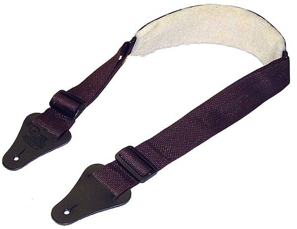 open zoom image for Eagle Mountain Guitar Strap with Sheepskin, Brown
