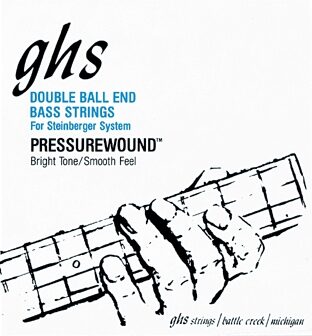 open zoom image for GHS Steinberger-Style Pressure Wound Bass Strings (Light), Main