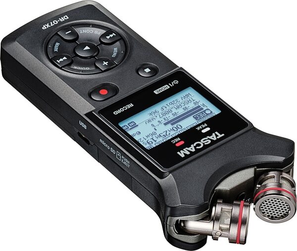 open zoom image for TASCAM DR-07XP 32-bit Portable Digital Audio Recorder, New, Action Position Back