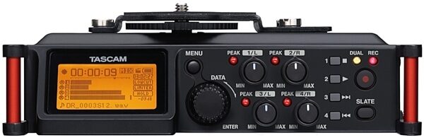 open zoom image for TASCAM DR-70D 4-Channel Portable Field Audio Recorder, New, Rear