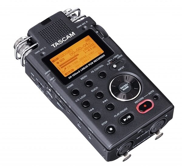 open zoom image for TASCAM DR100 MKII Portable Digital Recorder, Left Angle