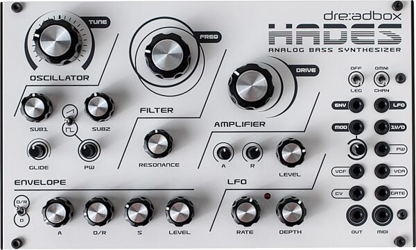 open zoom image for Dreadbox Hades V2 Analog Bass Synthesizer, New, Action Position Back