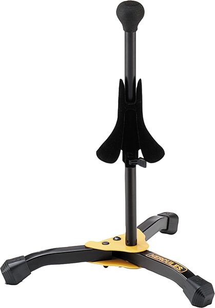 open zoom image for Hercules Soprano Saxophone Stand (with Bag), New, Action Position Back