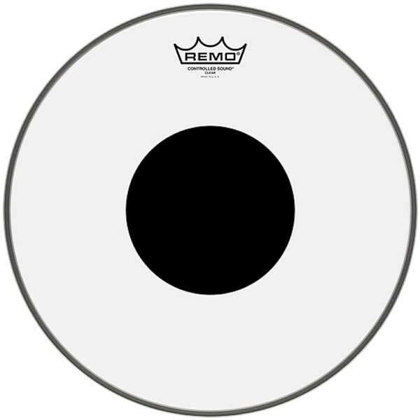 open zoom image for Remo Clear Controlled Sound Drumhead (Black Dot), 10 inch, Main