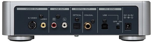 open zoom image for TEAC DSH01 Digital Docking Station for iPad, iPhone, and iPod, Silver Rear