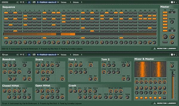 open zoom image for Native Instruments Reaktor Session (Macintosh and Windows), DSQ32