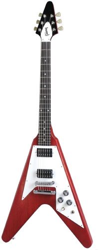 open zoom image for Gibson Faded Series Left-Handed Flying V Electric Guitar (with Gig Bag), Main