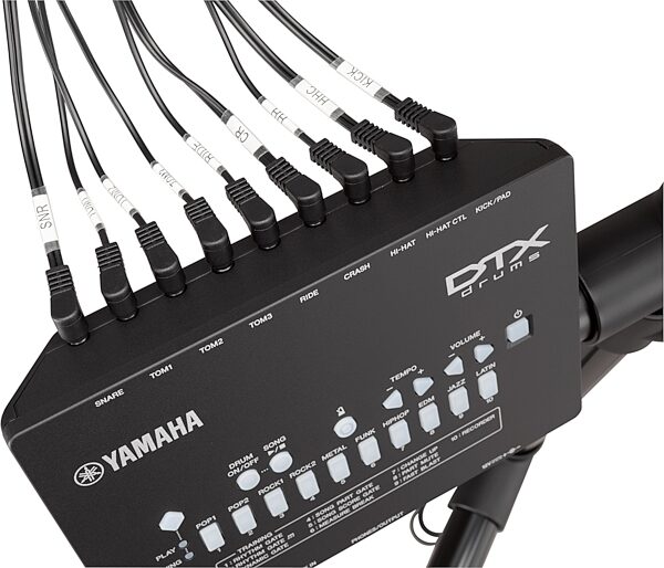 open zoom image for Yamaha DTX-402K Electronic Drum Kit, Black, Action Position Back
