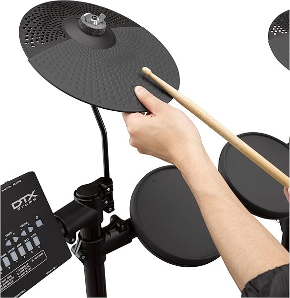 open zoom image for Yamaha DTX432K Electronic Drum Kit, Black, Action Position Back