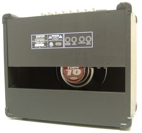 open zoom image for Kustom Dual35DFX Guitar Combo Amplifier with DFX (1x10 in.), Rear View
